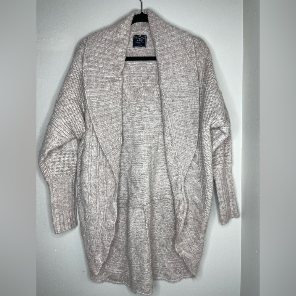 Long Beige Cardigan